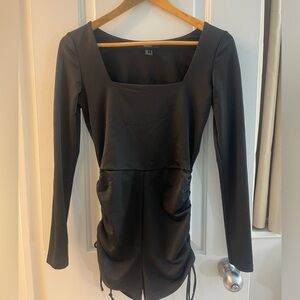 Spandex material long sleeve romper